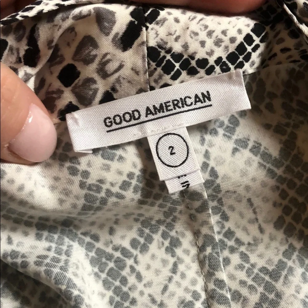 Good American Purely Python Robe • Wrap Dress - Picture 8 of 10
